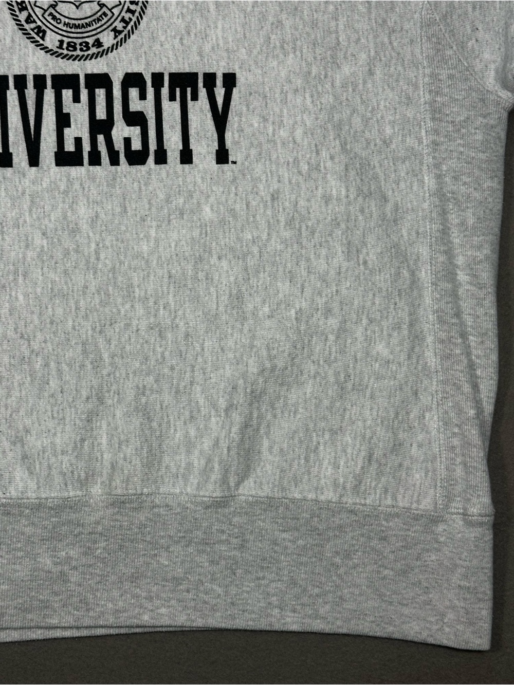 Champion Reverse Weave Wake Forest University Crewneck Sweatshirt Gray L - Picture 6 of 16